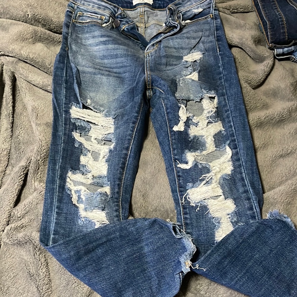 Womens High Rise Skinny Jeans